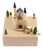 Delightful Quality Wooden Musical Box Featuring European Castle with Small, Moving Magnetic Car | Plays "Castle In The Sky" Song