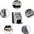ATM Savings Bank for Real Money for Adults Kids with Card Personal ATM Saving Piggy Bank Machine for Boys Girls, Password Login,Coin Recognition,Balance Calculator,Electronic Safe Box (Silver/Black)