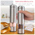 Electric Salt and Pepper Grinder Set - Battery Operated Stainless Steel Mill with Light (2 Mills) - Automatic One Handed Operation - Electronic Adjustable Shakers - Ceramic Grinders Electric Salt and Pepper Grinder Set - Battery Operated Stainless Steel Mill with Light (2 Mills) - Automatic One Handed Operation - Electronic Adjustable Shakers - Ceramic Grinders