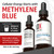 10X Health Methylene Blue Drops with Black Pepper Extract - 30ml Methylene Blue Pharmaceutical Grade Liquid - Promotes Energy, Focus & Cognitive Support - Pina Colada Flavor, Vegan, Non-GMO