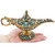 AVESON Classic Vintage Aladdin Magic Genie Costume Lamp Home Table Decoration & Gift, Golden Blue