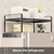 Adjustable Refrigerator/Washer Top Storage Rack - Expandable Organizer Shelf（12.4 "-23.62", L-Shaped Design, Anti-Slip, Space Saver for Kitchen, Laundry, Dorm (Fits Most Appliances)