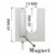 YinzPlus U Shape Magnetic Sewing Machine Light COB Chips 2 Watt 200 Lumen Ra 90 High Brightness 6000K Cold White