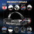 ATDOALL Super Bright LED Headlamp 4 Pack, High Lumen Rechargeable Head Lamp with Motion Sensor, 5 Modes, IPX5 Waterproof, 90° Adjustable, Zoomable Head Lights for Adults, Hard Hat, Outdoor, Camping