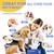 PUPMATE Pet Cleaning Glove Wipes for Dogs & Cats, Hypoallergenic Deodorizing Disposable Bathing Wipes,No-Rinse Grooming Wipes,Perfect for Pet Dry Cleaning,Daily Care and Travel, Coconut Scent, 24 pcs