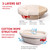 KneadAce Sourdough Starter Kit – 34oz Starter Jar, 2 Cotton Rope Banneton Proofing Baskets, Magnetic Bread Lame for Scoring – Gift for Bakers & Complete Sourdough Bread Baking Set