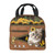 Quelindra Cat Insulated Lunch Bag For Women, Cats Lunch Box, Cute Cartoon Cat Pattern Lunch Box Flowers Insulated Lunch Bag For, Office, Picnic, Gift