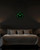 JoFomp Wooden Glow in The Dark Clock, 8 inch Silent Non-Ticking Battery Operated Clock, Energy-Absorbing Luminous Numerals and Hands, Lighted Wall Clock Decoration (Black, 8 INCH)