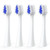 Biswitif Replacement Toothbrush Heads for Waterpik Complete Care 5.0 Water Pik Complete Care 9.0 CC-01 WP-861 STRB-3WW Sonic Electric Tooth Brush Refill Heads, White, 4 Packs