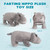 Hippo Plush Toy, Farting Plush Toy, Cute and Funny Animal Plush Toys, Lively Atmosphere Toys, Interesting Gifts for Kid and Colleagues on Birthdays, White Elephant Day, April Fools' Day, Thanksgiving