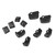 XMMT Black Hand Control Switch Housing Caps Fit for Harley Touring Models with Radio and Cruise Electra Glide Street Glide Road Glide 1996-2013 Dyna 1996-2011 Softail 1996-2010
