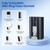 PoweLyt 2 Packs Battery for Ring (3.65V 6040mAh), Quick Release Rechargeable Battery Compatible with Video Doorbell 2/3/4/3 Plus,Stick Up Cam,Spotlight Cam
