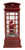 Roman 10" Lighted Swirl Santa in Vintage Phone Booth – Confetti Lites Christmas Decor, Festive Holiday Accent, Unique Gift Idea