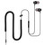 Extra Long Earbuds for TV & PC, with 12FT Spring Coiled Extension Cable, Volume Control & Mic, in-Ear Wired Headphones for 3.5mm Audio Output Devices, ChanGeek CGS06