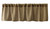 Valea Home Burlap Natural Tan Valance Rod Pocket Window Curtain Valance Rustic Home Décor 56 by 14 Inches