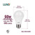 LUNO A19 Non-Dimmable LED Bulb, 9.0W (60W Equivalent), 800 Lumens, 2700K (Soft White), Medium Base (E26), UL Certified (8-Pack)