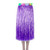 Hawaiian Luau Hula Grass Skirt with Large Flower Costume Set for Dance Party Decorations Favors (32" - Purple)