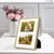 Golden State Art, 4x6 Aluminum Collage Frame, Displays 6x4 Pictures With 2 Openings Mat or One 8x10 Photo, Real Glass, Portrait/Landscape Wall/Tabletop Display, Gold, 1 Pack