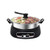 5 Quart 2 Way Divided Hot Pot, Powerful 1600W Rapid Heating Element, Adjustable Temperature Control with Sliding Knob, Durable Stainless Steel Pot, Glass lid with Angled Safety Lift Handle
