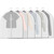 Allhom Small size Garment Bags - Set of 6 translucent 31 inch Hanging Clothing Bags for Boy girls’ Sweater, hoodies, Shorts