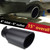 LCGP Bolt On Diesel Exhaust Tip 4", 6" outlet 15" Long Truck Tip, Rolled Angle Cut, Black Powder Coated