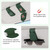 Sotfamily Sunglass Holder for Car Visor, Suede Cloth Magnetic Sunglass Organizer for Car Accessories, 2 Packs, Grass Green