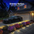 Solar Driveway Lights Outdoor 12 Pack, RGB Colors Solar Deck Dock Lights Outdoor Waterproof IP68, 3 Dynamic Light Modes Driveway Marker for Warning Stair, Boat Dock, Step, Walkway, Garden Decor