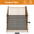 Dog Pet Mesh Stairs - Baby Safety Barrier for Stairway - No Drilling Indoor Puppy Gates - Banister to Banister Baby Gates