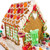Vegan Allergen-Friendly Gluten-Free Cookie House Kit – 6 Pre-Baked Pieces, Display Board, Allergen-Free Candy, & Non-Edible Decorating Figures (Pack of 1, Gingerbread)
