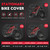 Zettum Bike Cover for 1 Bike - 600D Bike Covers Outdoor Storage Waterproof & Heavy Duty, Bicycle Cover for Single eBike, Mountain Bike, Road Bike, Hybrid Bike, Beach Cruiser Bike, Scooter and More