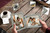 JD Concept Vertical Horizontal Combo, Double 5x7 Grey Wood Foldable Picture Frame, Opening 4.5x6.5, Desktop or Wall Mounted, Portrait and Landscape View