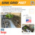 1058 Designs GridRisers - Standoff Feet for Kitchen Sink Grids - Turn Your Sink Grid to an Elegant in-Sink Dish Rack That Elevate and Help Dry Your Dishes Faster