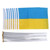 10pcs Ukrainian Flag, 12 x 8 inch Flat and Stick Set, Polyester Handheld Flag for Outdoor