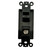 BUPLDET Coax and CAT6 Wall Plate Insert - Ethernet Coaxial Keystone Jack Insert Cover Plate Female to Female for Midsize/Oversize Wallplate - Black