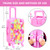 BDDOLL American 18 Inch Doll Clothes and Accessories with Travel Suitcase and Makeup fit 18 Inch Doll Includes Suitcase, Backpack, Sunglasses Lipstick, Eyeshadow Palette, Bracelet, Hair, Blusher