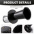 OOGA Air Horn 12V 110DB Cenzhiwen Aooga Ahooga Horn Complete Kit - Antique Classic Vintage Old Car Sound for Hot Rod, Model T, Golf Cart with Wire & Button (1920s Air Horn) (black with button)