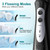 Nicefeel Cordless Water Dental Flosser – 300ML BPA-Free Portable Oral Irrigator, 3 Cleaning Modes, Fast Charge, IPX7 Waterproof for Teeth, Gums & Tonsil Stones – Home & Travel Use