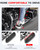Benlari 0.75inch &1.25inch Driver Floorboard Extensions, Floorboard Spacer Extenders Compatible for Harley Touring Street Glide Road Glide Electra Glide Road King 2009-2024, FL Trikes 2009-2013, Black