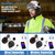 UM ULTRAMAXX Bluetooth Hard Hat Ear Muffs, NRR 27 dB Adjustable Cap-mounted Work Headphones, Helmet Attachable Ear Muff With Mic(Metal Mount)