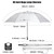 G4Free 80 Inch Extra Large UV Protection Golf Umbrella Windproof Vented Double Canopy Huge Oversize Sun Rain Umbrellas for Family (Silver/Black)