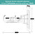 Antimbee 6-Pack Double Curtain Rod Bracket, Adhesive No Drilling Curtain Rod Holders, Double Brackets Stick Nail Free No Drill Curtain Hangers Hooks for Living Room, Bathroom, Kitchen