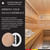Steinberg14 (no resin) Wooden Vent Cover 4 inch - Universal Supply and Exhaust Valve - Adjustable Vent Cover - Round Wall Ceiling Vent - Wooden Air Diffuser - Sauna Vent Cover with Black Alder Wood
