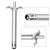 Easy Grip Premium Waterproof Stainless Steel Matt Finish Regular Gas Lighter for Gas Stove, Restaurants & Kitchen Use - Silver Matte