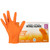 Royalty Premier 8 Mil Disposable Orange Nitrile Rubber Gloves. Heavy Duty, Food Safe, Mechanic, Cleaning. Diamond Texture. (100, Extra Large)