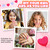 144 Pieces 6 Pack Kids Press on Nails Artificial Fake Nails for Kids Girls Pre Glue Full Cover Short Acrylic False Nail Tips Art Kits Gifts for Girls Nail Art Decoration (Sweet Pattern)