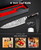 MOSFiATA 8" Super Sharp Professional Chef's Knife with Finger Guard and Knife Sharpener, German High Carbon Stainless Steel EN1.4116 with Micarta Handle and Gift Box