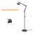 LEPOWER Metal Floor Lamp, Adjustable Swing Arm Floor Lamps with Heavy Duty Base, Architect Reading/Standing Lamp for Living Room with On/Off Switch, Office, BedroomStudy Room, Drawing Sand Black