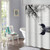 Semtomn Shower Curtain Water Black and White Loon Lake Cottage Bird 72"x72" Home Decor Waterproof Bath Bathroom Curtain Set with Hooks