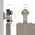 CCJH 10.5FT/126'' Stainless Steel Sliding Track Barn Door Hardware Kit for Single Door Heavy Duty