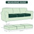 Hokway Stretch Individual Couch Cushion Covers, Washable Sofa Seat Slipcovers for Loveseat Sofa, Soft Durable Cushion Protector with Elastic Bottom for Pet(Light Grey, 3 PC)